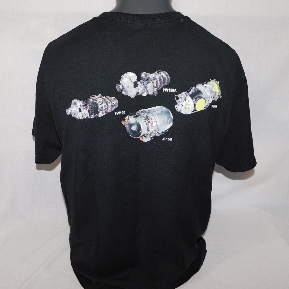 StandardAero gas turbine engines Black Graphic T Shirt Mens L